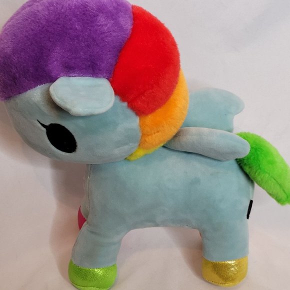 Tokidoki Pixie Rainbow Unicorno Plush 10 Inches Stuffed Unicorn Blue - Picture 7 of 16